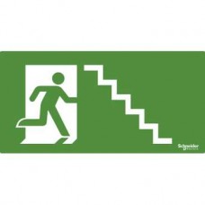 Lot de 10 étiquettes signalisation escalier 75x160mm