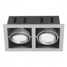 Encastré Cardano fluoc 2x11W GU10 titane
