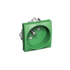 Prise 2P+T ROTO vert