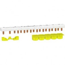 Peigne monobloc - 1P+N - 63A - 10 modules - cache dents 5M
