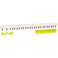 Peigne monobloc - 1P+N - 63A - 13 modules - cache dents 5M