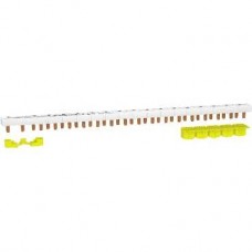 Peigne monobloc - 1P+N - 63A - 18 modules - cache dents 5M