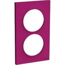 Plaque Violine 2 postes horizontaux ou verticaux entraxe 57mm