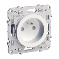 Prise de courant - 2P + T - volets - broche de terre - 16 A - blanc