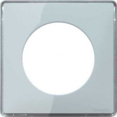 Plaque de finition support Aluminium 1 poste -Vert d'eau 