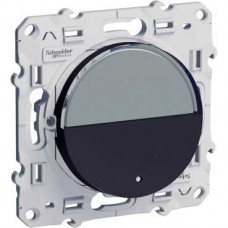 Poussoir avec porte-étiquette Anthracite, à vis
