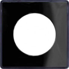 Plaque de finition support Anthracite 1 poste Noir