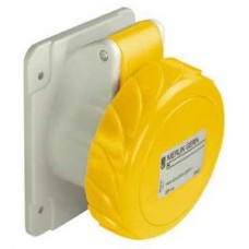 Socle de prise encastrée droite 125A 3PNT100-130V IP67 50-60HZ