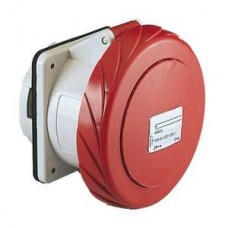 Socle de prise encastrée droite 125A 3PT 380-415V IP67 50-60HZ