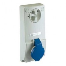 Prise verrouillable-32A-3P+N+T-200..250V CA-IP 44-sur panneau