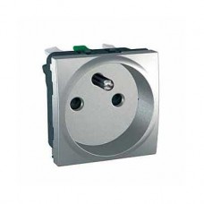 Prise de courant 2P+T 10/16A connexion rapide Aluminium