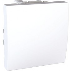 Poussoir 10 A 250 V CA 2M Blanc