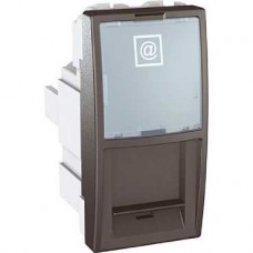 Prise RJ45 catégorie6 STP 1M Graphite