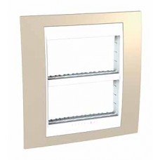 Plaque avec support de fixation inclus 2x4 M horiz. sable