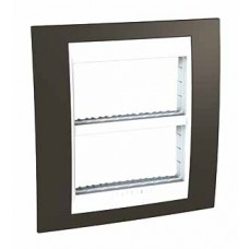 Plaque avec support de fixation inclus 2x4 M horiz. Cacao