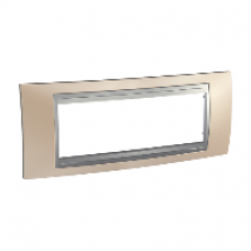 Plaque 6M cuivre onyx avec liseré Aluminium