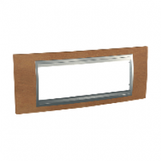 Plaque 6M cerisier avec liseré Aluminium
