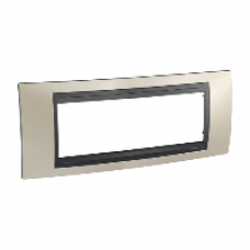 Plaque 6M Nickel Mat avec liseré Graphite