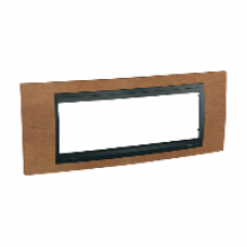 Plaque 6M cerisier avec liseré Graphite