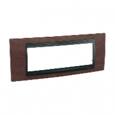 Plaque 6M tabac avec liseré Graphite