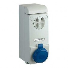 Socle de prise à vis - saillie - 63A - 2P+T - 200-250V IP65