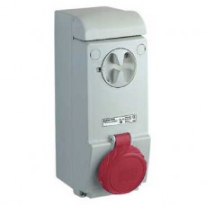 Socle de prise à vis - saillie - 63A - 3P+T - 380-415V IP65