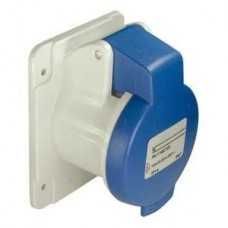 Socle prise droite-32A-IP44-220-5P-vis