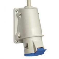 Socle prise BT saille inclinée connexion vis IP44 32A 3P+T 200-250V