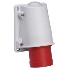 Socle connecteur incliné -16A - 2P+T - 380-415 V CA - en saillie- IP44