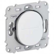Bouton poussoir à fermeture 10A - fix. par vis - sans plaque de finition