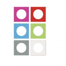 Lot de 3 feuillets 6 couleurs, 1 poste - Transparent blanc 