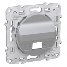 Prise fibre optique 1 sortie aluminium simplex