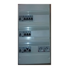Coffret Legrand équipé 3 rangée 13 modules Sans Porte