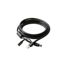 Cordon TV RJ45 plus IR noir 3m