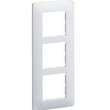 Plaque 3 postes vertical, entraxe de 57 mm
