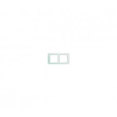 KALLYSTA plaque 2 postes horizontal entraxe 71 mm mint