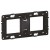 Support pour fixation à vis Batibox - montage horiz/vert -pour 2 postes -4/5 mod