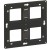 Support grand format Batibox - pour Mosaic - 2 x 2 postes - 2 x 4/5 mod