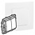 Poussoir double Niloé - 6 A - 250 V~ - NO-NF - Pur