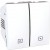 Poussoir 10 A 250 V CA 2M Blanc