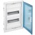 Coffret encastré - porte isolante galbée - 2 rangée - 24+4 modules - transp