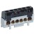 Bornier de répartition IP 2X - phase - 1 connexion 10 à 35 mm² - noir - L 62 mm