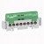 Bornier de répartition IP 2X - terre - 2 connexions 6 à 25 mm² - vert - L 276 mm