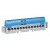Bornier de répartition IP 2X - neutre - 1 connexion 6 à 25 mm² - bleu - L 113 mm