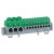 Bornier de répartition IP 2X - connexion auto - 3 bornes à cage - L 98 mm