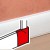 Sabot gauche - pour plinthe Céliane finition plâtre 82,5x12,5 mm