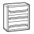 Coffret distribution métal XL3 160 - tout modulaire - 3 rangées - 600x575x147