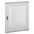 Porte plate vitrée XL3 160/400 - pour coffret et armoire H 1050/1145 mm