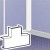 Dérivation en T à plat - pour moulure DLPlus 40x12,5 - blanc