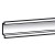Rail symétrique Lina 25 - pour Atlantic/Inox/Marina larg. 400 - L. 343 mm